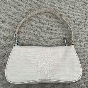 JW PEI Ivory Croc shoulder bag